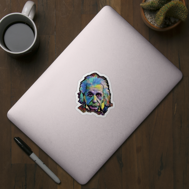 Albert Einstein Abstract by Urbanic